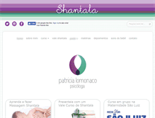 Tablet Screenshot of massagemshantala.com.br